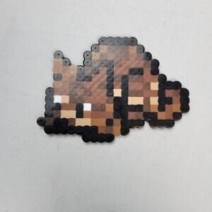 Brown Cat Crouched (Zelda Minish Cap) Perler Bead Pixel Art
